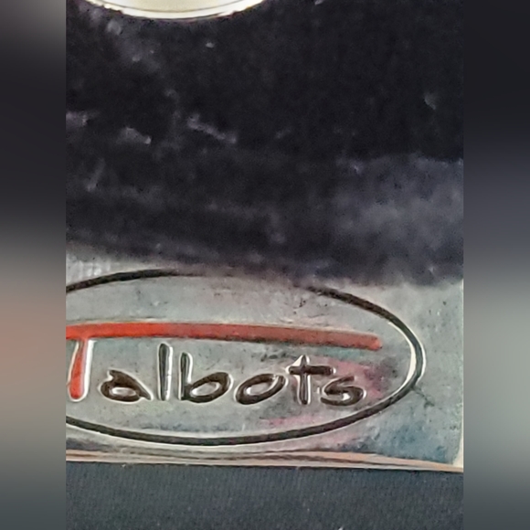 Vintage Talbots Black Velvet handbag Small Floral embroidery Plastic Handle - Picture 5 of 11